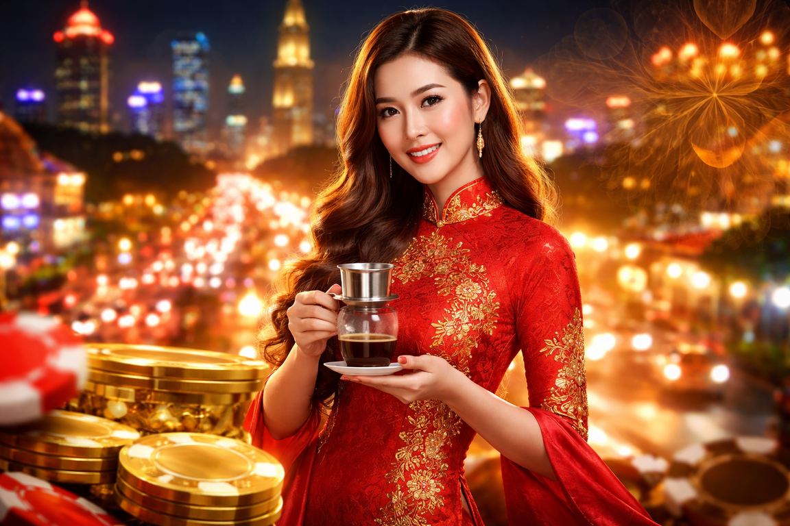 Không gian cà phê TP Hồ Chí Minh minh họa thao tác ví và tài khoản mobile